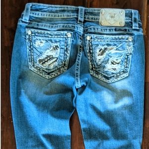 Miss Me Mid-Rose Boot Stretch Jeans